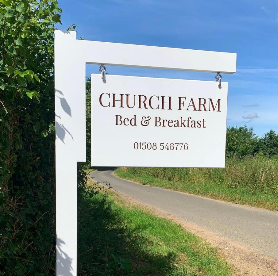 Bed and Breakfast Church Farm Thurlton Экстерьер фото